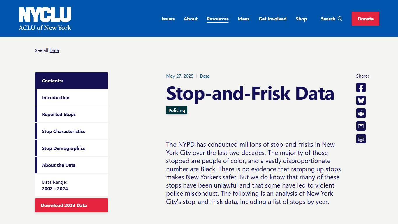 Stop-and-Frisk Data - NYCLU